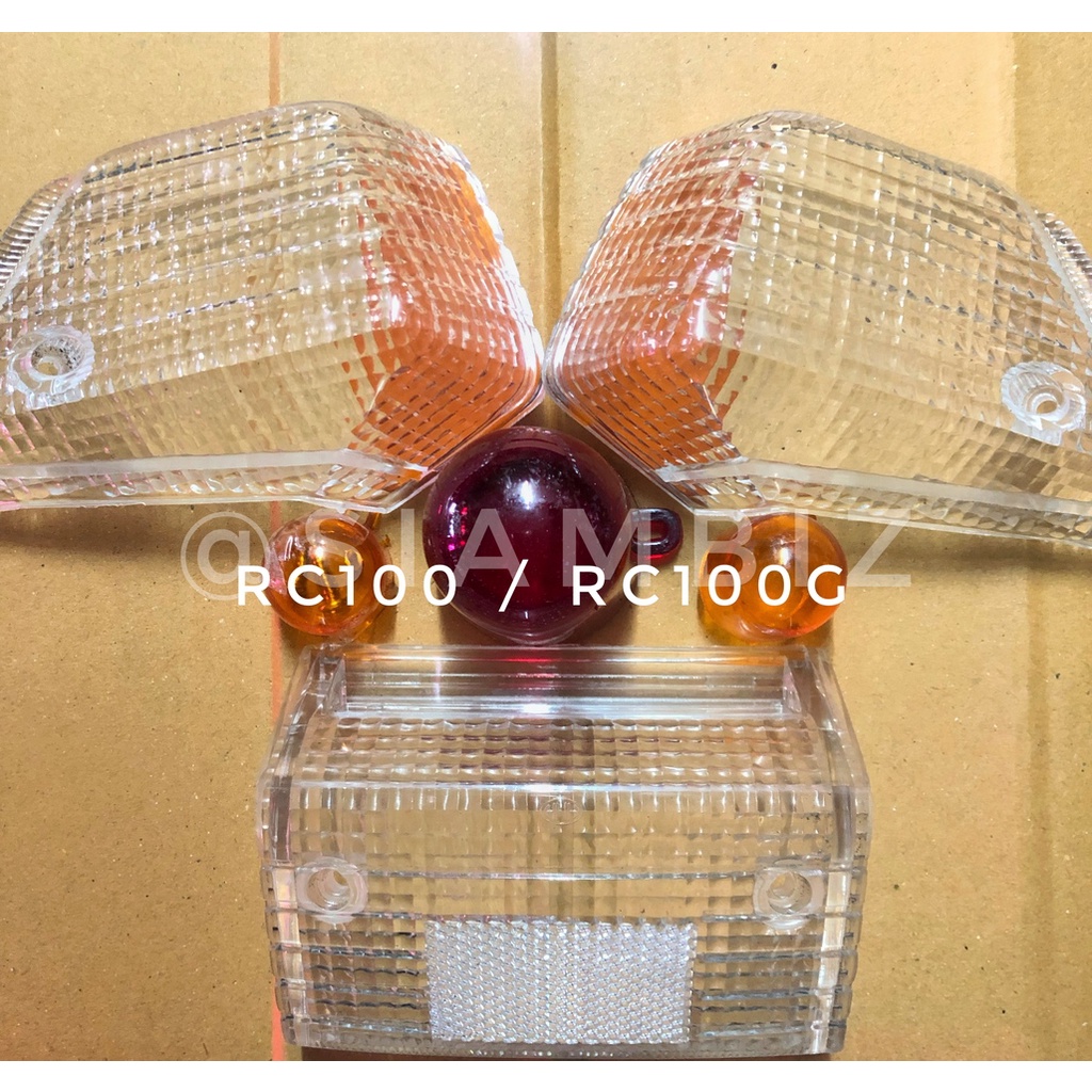 ชุดฝาครอบไฟท้าย เลี้ยวหลังซ้ายขวา ใส RC100/RC100G