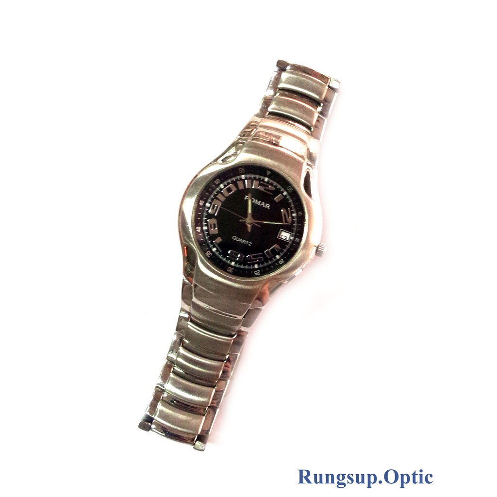 นาฬิกาข้อมือ POMAR สายสแตนเลส ฝาเกลียวกันน้ำได้ มีวันที่ ขนาด 34 mm.