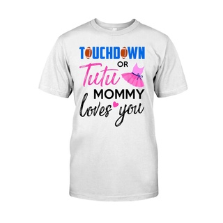 เสื้อยืด พิมพ์ลายคริสต์มาส touchdown or pettiskirt mom loves you-sex reveal