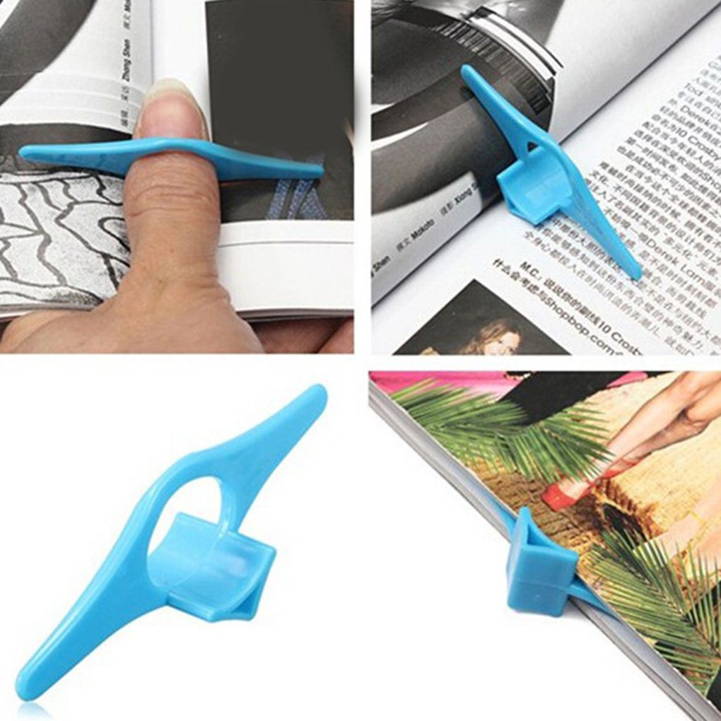 ที่คั่นหนังสือ แบบสวมนิ้วหัวแม่มือ Thumb Book Holder Supports Bookmark Finger Ring Book Markers for Books Station well