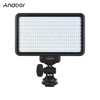 Andoer PAD160 ไฟวิดีโอ LED 6000K ไฟหรี่แสงได้อย่างต่อเนื่อง