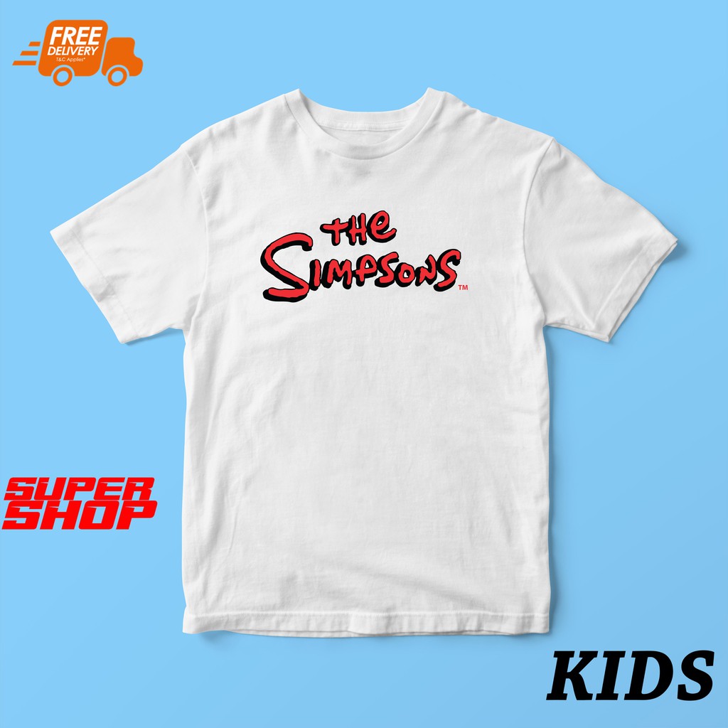 เด็กเสื้อยืด SIMPSON ผ้าฝ้าย UNISEX