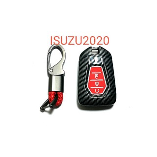 เคสใส่กุญแจ​รถยนต์​isuzu2020เคฟล่ายางแดงรีโมต​