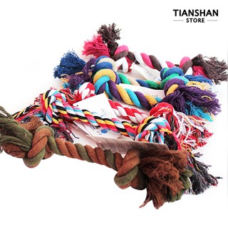 Tian＊ Pet Supplies Dog Cotton Braided Rope Clean Knot Play Toy