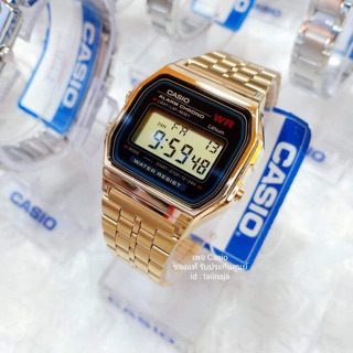 นาฬิกา CASIO ของแท้ รับประกันศูนย์ รุ่น A159WGEA-1 รุ่น ของใหม่ รับประกันศูนย์ อุปกรณ์ครบ ราคาเต็ม 3,850