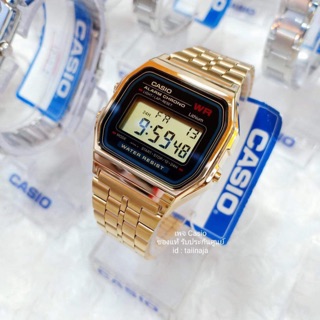 นาฬิกา CASIO ของแท้ รับประกันศูนย์ รุ่น A159WGEA-1 รุ่น ของใหม่ รับประกันศูนย์ อุปกรณ์ครบ ราคาเต็ม 3,850