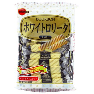 เบอร์บอน ไวท์ โรลลิต้า บิสกิตเคลือบไวท์ช็อกโกแลต Bourbon White Rollita