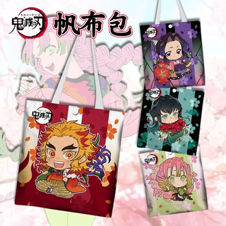 🎟พร้อมส่ง🎟 กระเป๋าผ้า กระเป๋า ถุงผ้า kimetsu no yaiba ไยบะ ดาบพิฆาตอสูร