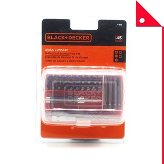 BLACK+DECKER : BDK71-912* ชุดดอกสว่านและไขควง  Drill and Screw Bit Set