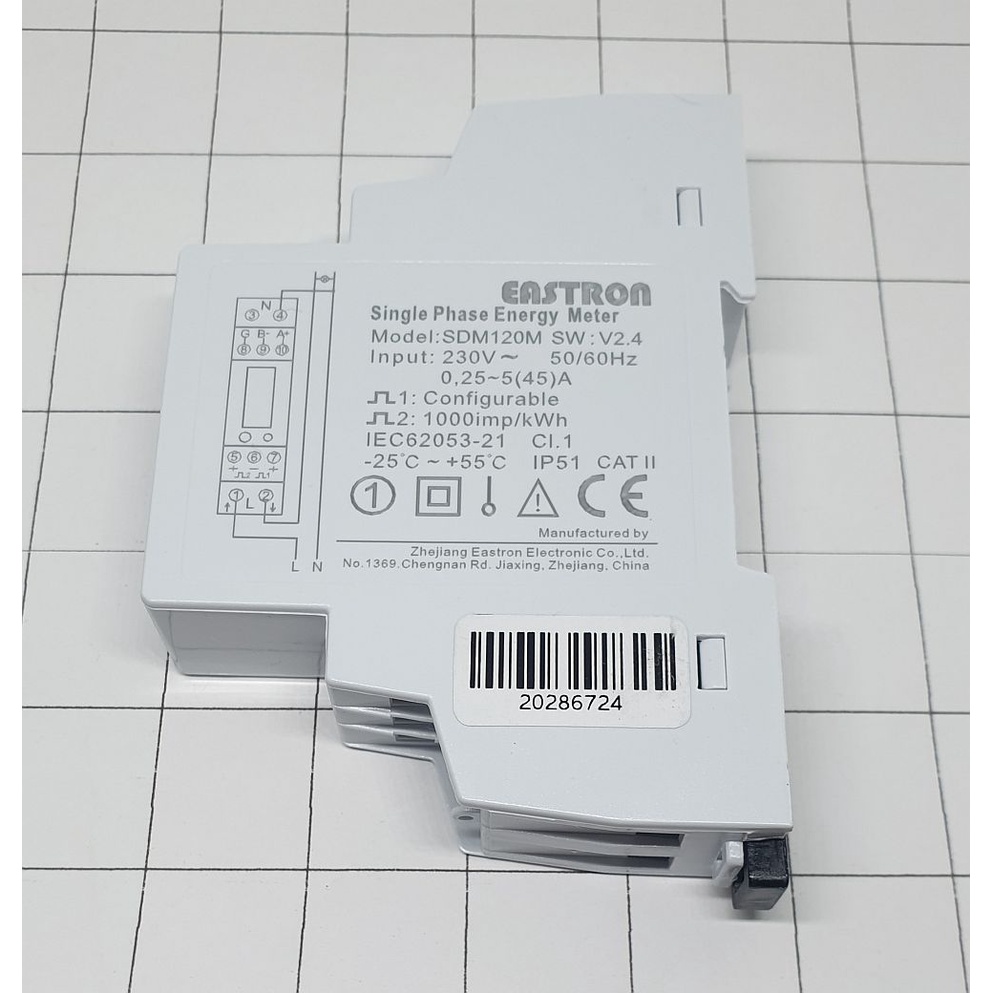 วัตต์มิเตอร์ Energy Meter EASTRON รุ่น SDM120-Modbus 1 phase 2 wire #7