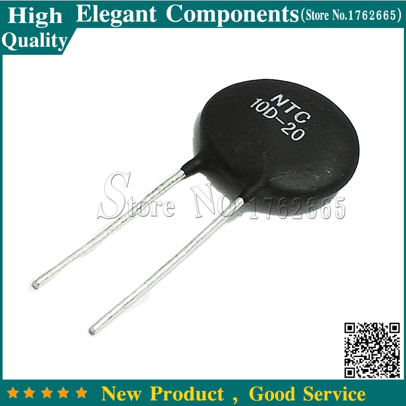 10PCS 10D-20 NTC10D-20 DIP NTC 10D-20 10D20 ตัวต้านทานเทอร์มิสเตอร์