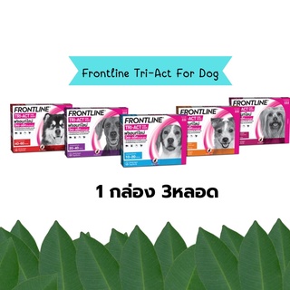 Frontline Tri-Act ฟรอนท์ไลน์ ไตร-แอ็ค For Dog ยาหยดไล่ ป้องกัน กำจัดยุง เห็บ หมัด สำหรับสุนัข