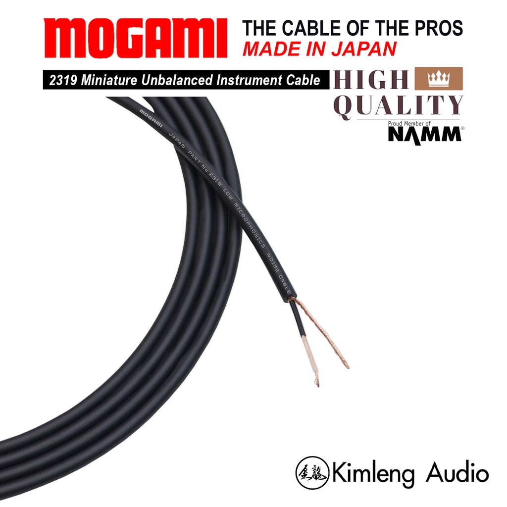 Mogami 2319 สายสัญญาณเส้นเล็ก สำหรับ Wiring บอร์ดเอฟเฟกต์กีตาร์  Unbalanced Instrument Cable พร้อมส่