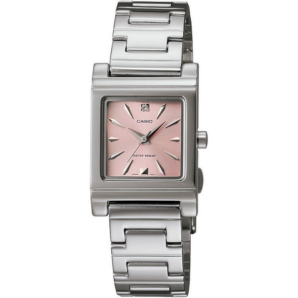 CASIO นาฬิกาข้อมือผู้หญิง สีเงิน สายสแตนเลส รุ่น LTP-1237D-4A2DF