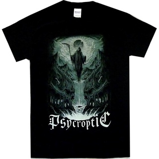 ขายดี เสื้อยืดลําลอง แขนสั้น คอกลม พิมพ์ลาย Psycroptic Australian Exhumation Tour S M Offcl Death Metal NNbddk69ADggfa01