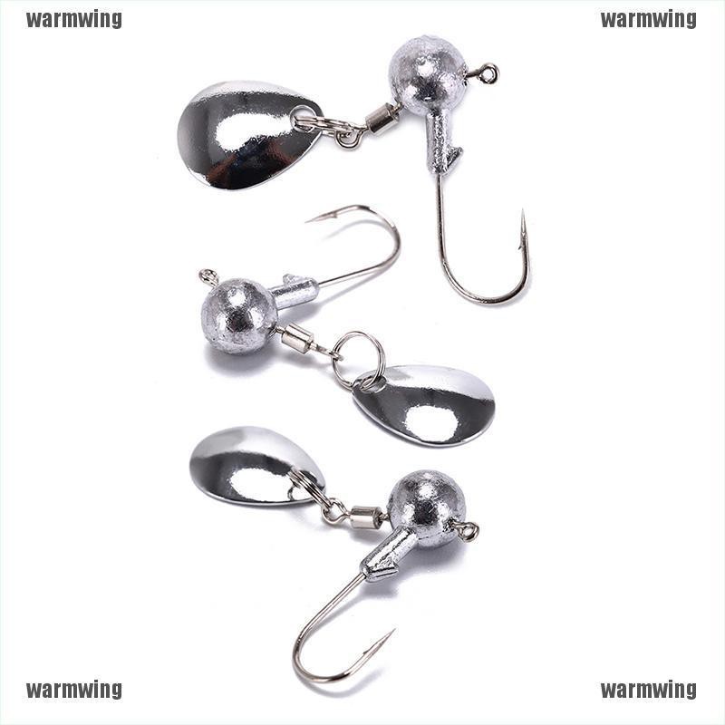 【WMW】Lead Jig Head Single Hooks Spiner Para Pesca Carp Fishing Swivels