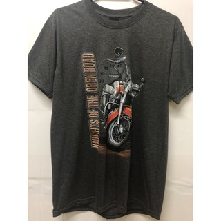 เสื้อยืดผู้ชาย วินเทจ ลายมอเตอร์ไซค์