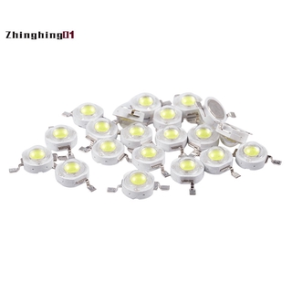 หลอดไฟพลังงานสูง 2 Pin 3 W Led สีขาว 170-190 Lm 6000 K 20 ชิ้น