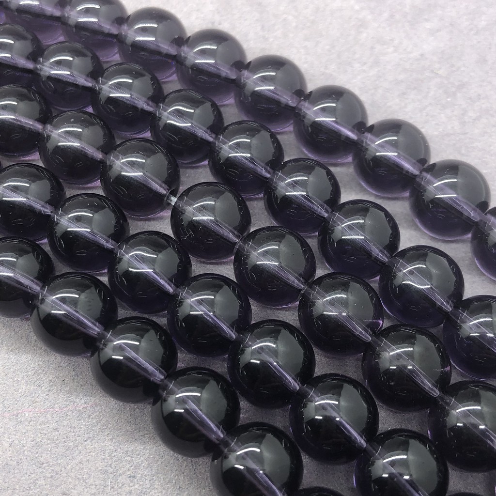 Purple Quartz Crystal Beads สีม่วงควอตซ์คริสตัลลูกปัด 4-12 มิลลิเมตร Diy สำหรับเครื่องประดับสร้อยข้อมือที่ทำด้วยมือ