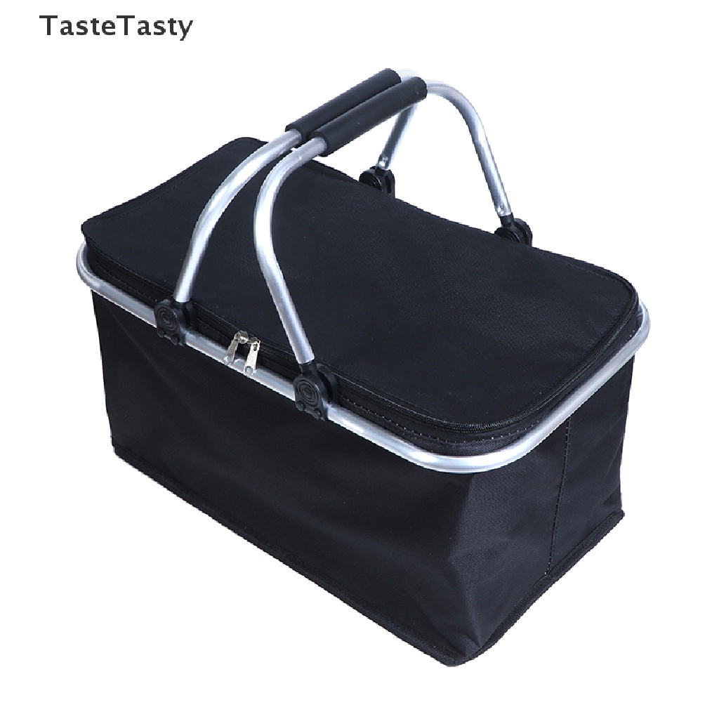 Tastetasty กระเป๋าปิกนิก 30 ลิตรขนาดใหญ่พิเศษ แคมป์ปิ้ง อาหาร น้ําแข็ง เครื่องดื่ม อาหารกลางวัน