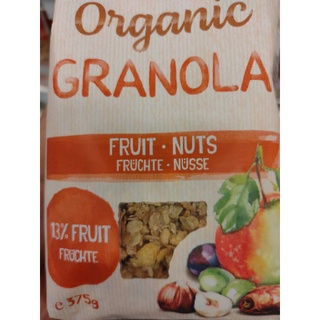 ORGANIC GRANOLA FRUIT-NUTS 357g