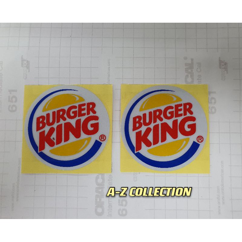 BURGER KING STICKER COLLECTION
