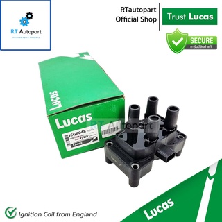 Lucas คอยล์จุดระเบิด Ford Fiesta 1.4 4สูบ 1 ตัว ปี10-16 / คอยล์ คอยล์หัวเทียน / ICG8048