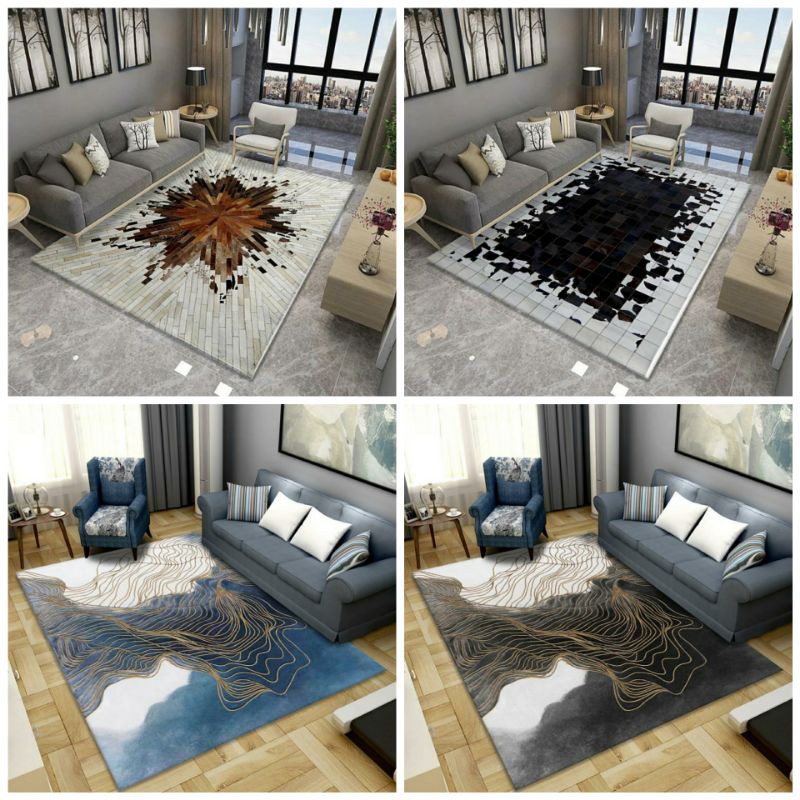 พรมปูพื้น  มี 4 ขนาด (120x160 /140x200 /160x230 /200X300)สินค้ามี 4 ลาย พรม พรมตกแต่ง พรมตกแต่ง พรมก