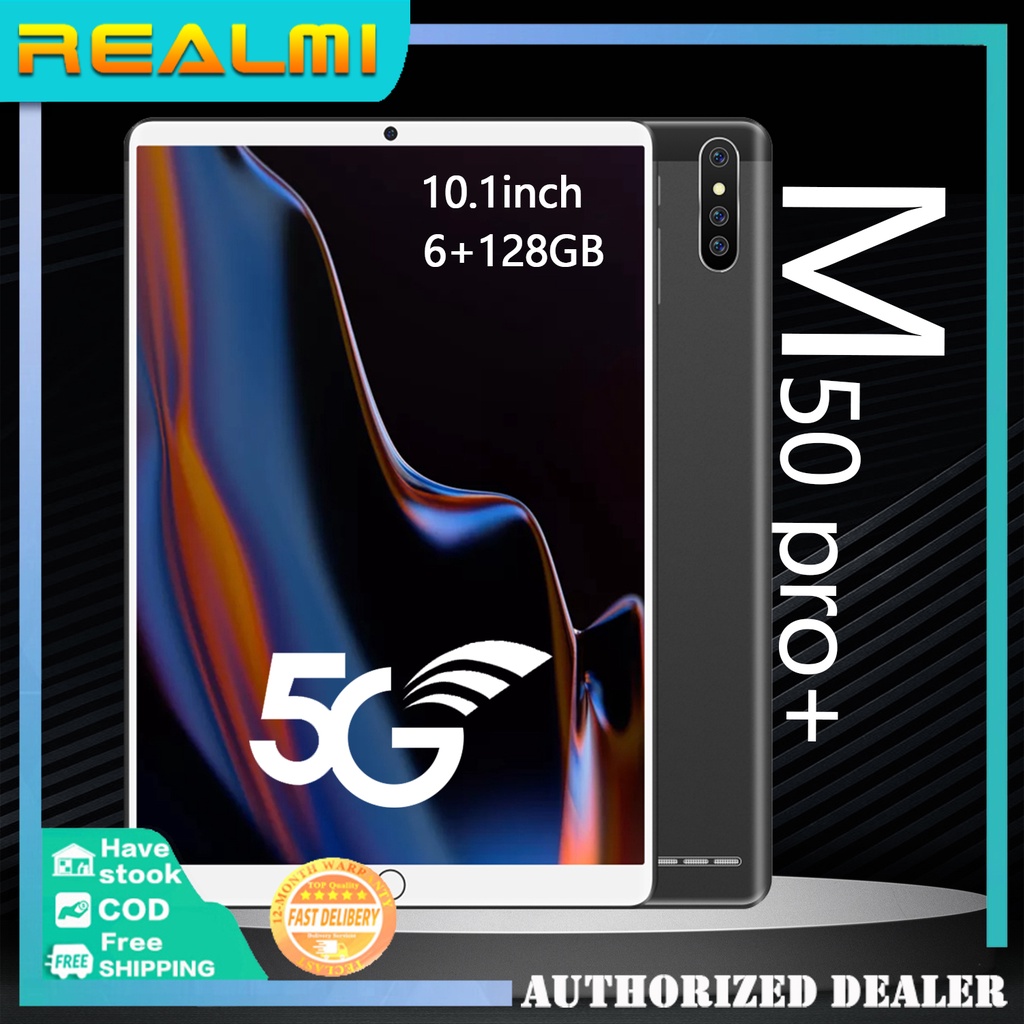 💻แท็บเล็ตถูกๆ ศูนย์ไทย Realmi M50 pro+ Tablet 10.1นิ้ว Android9.0 เเท๊ปเล็ต 6/128GB MTK6797 8-Core รองรับ4G ใส่ได้สองซิม