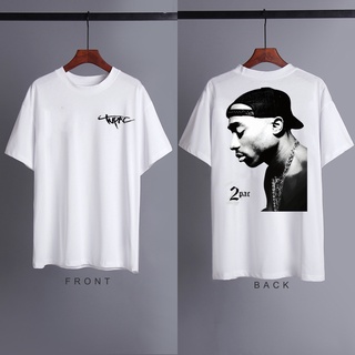 เสื้อคู่ - 2PAC TuPac แคชชวลวินเทจวินเทจแรงบันดาลใจเสื้อยืดหลวมสําหรับผู้ชายเสื้อยืดขนาดใหญ่บุคลิกภ