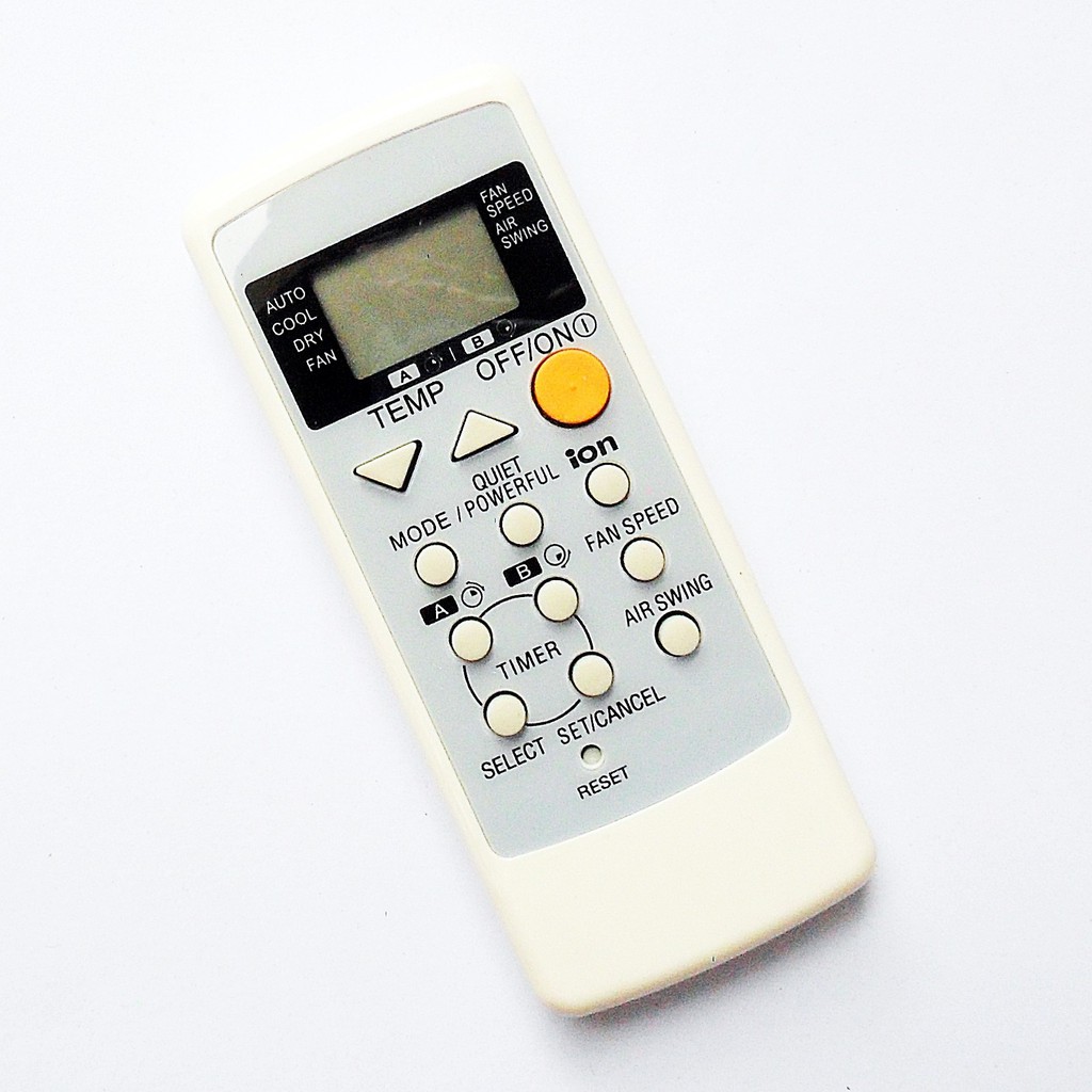 รีโมทใช้กับแอร์เนชั่นแนล รหัส A75C2287 มีปุ่ม iON , QUIET และ POWERFUL , Remote for National Air Conditioner