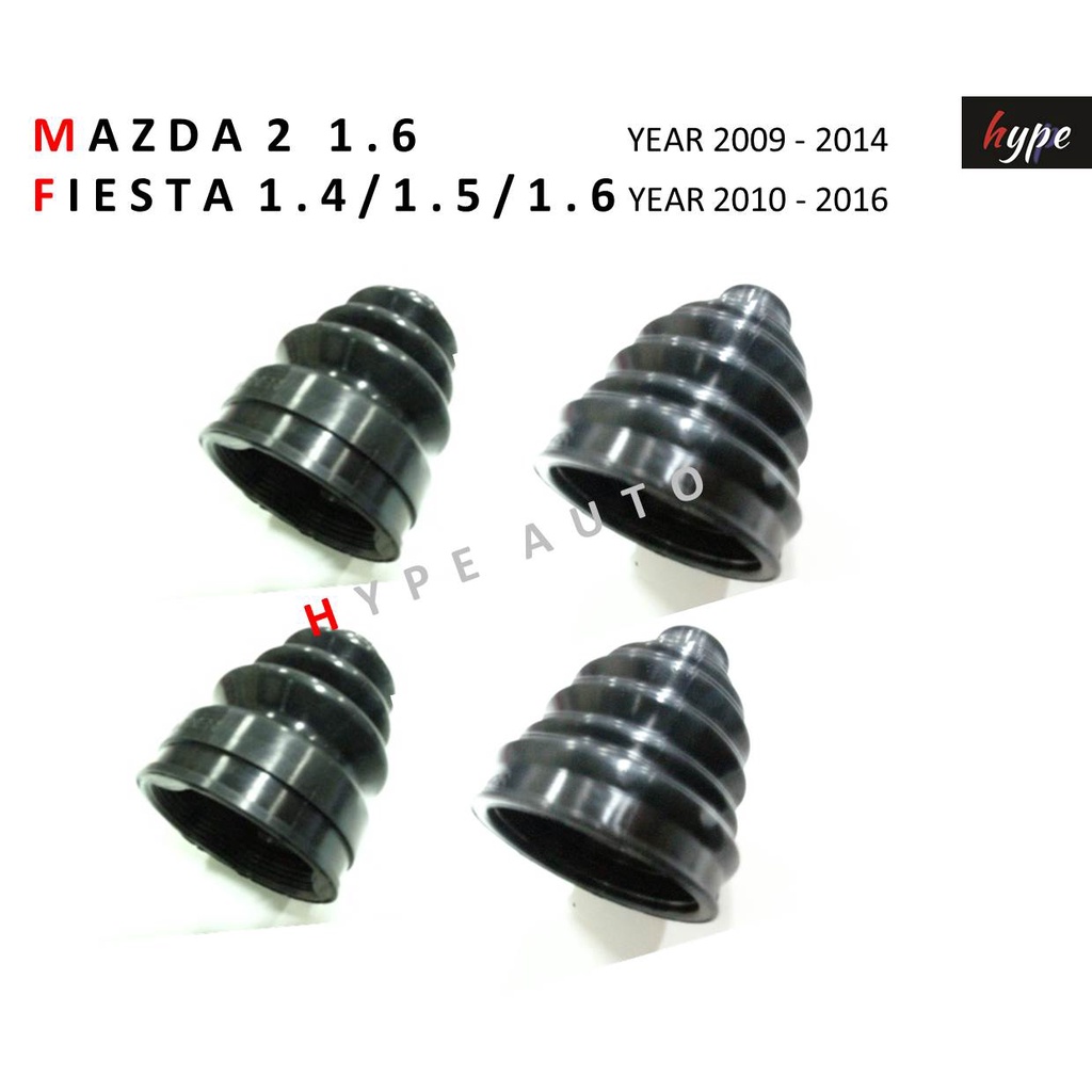 *** SET ***  ยางกันฝุ่นเพลาขับ ยางหุ้มเพลา ครบชุด มาสด้า 2 MAZDA 2 / เฟียสต้า FIESTA ปี 2009 - 2016 