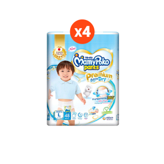 [LT601C15 คืน15%][max400][ขายยกลัง!][รวม 4 แพ็ค] MAMYPOKO กางเกงผ้าอ้อมเด็ก PANTS PREMIUM EXTRA DRY