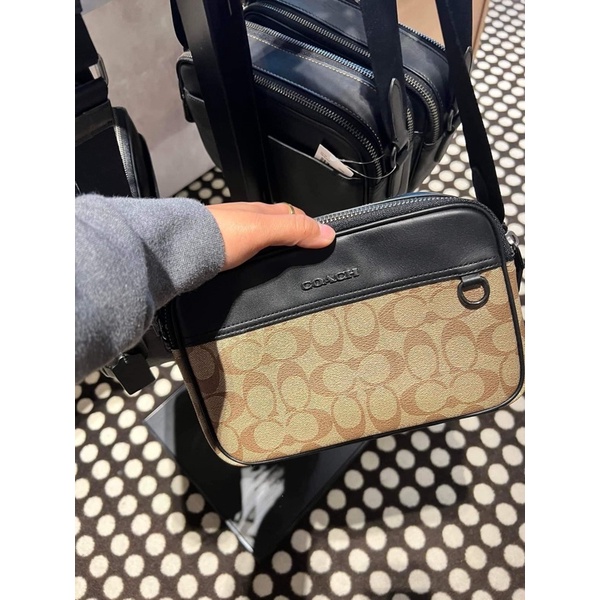 COACH C4149 GRAHAM CROSSBODY IN SIGNATURE CANVAS (QBKHA) C4149QBKHA ...