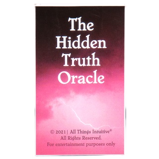 The Hidden Truth Oracle Cards Tarot เกมการ์ดสําหรับเล่นเกมส์