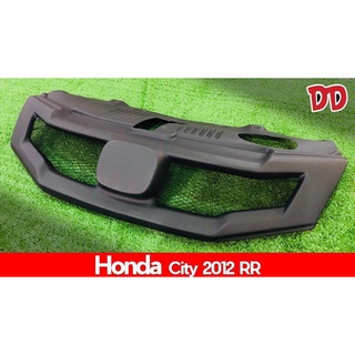 B.S.D กระจังหน้าแต่ง HONDA CITY 2012 RR สีดำด้าน+โลโก้  H แดง งาน ABS