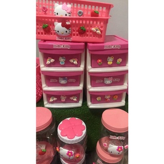 Hello Kitty กล่องลิ้นชักคิตตี้ ❤️❤️🎉 3ชั้น,4ชั้น ✅✅พร้อมส่ง✅✅