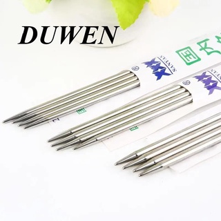 DUWEN 4 ชิ้น/เซ็ตเข็มถักสแตนเลส 36 ซม./25 ซม.Double Pointed เข็มถักโครเชต์เสื้อกันหนาวเข็มสำหรับผ้าพันคอ DIY ถักเครื่อ...