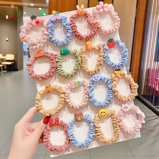 kingshopping HDR590(ร้านไทย)ยางยืดรัดผม ลายสก็อต ( เครื่องประดับผม สำหรับเด็ก,เเละผู้ใหญ่)