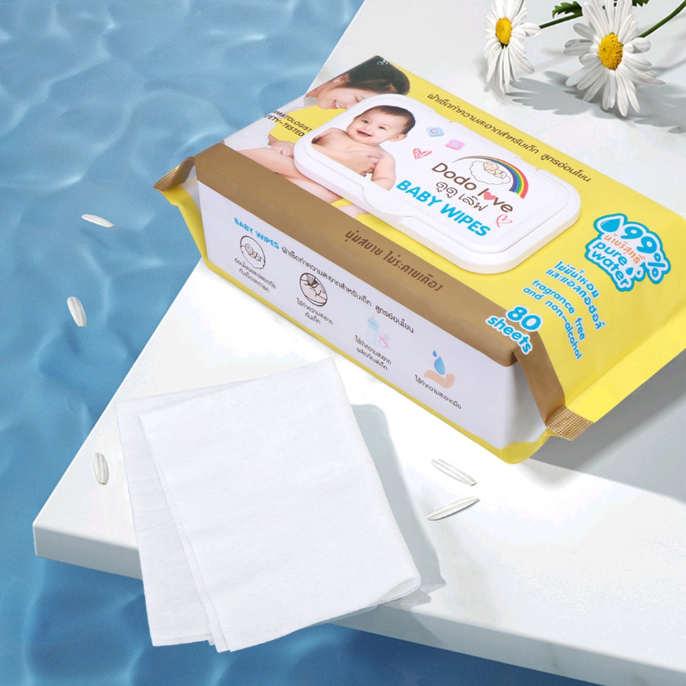 DODOLOVE Cleansing Wipes ผ้านุ่มชุ่มชื่น/ทิชชู่เปียก 20 แผ่น/ห่อ #7
