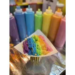 ชีสดิปสายรุ้ง 7สี/แพค สีละ160กรัม ตราชีสโตะ ชีสดิปเรนโบว์