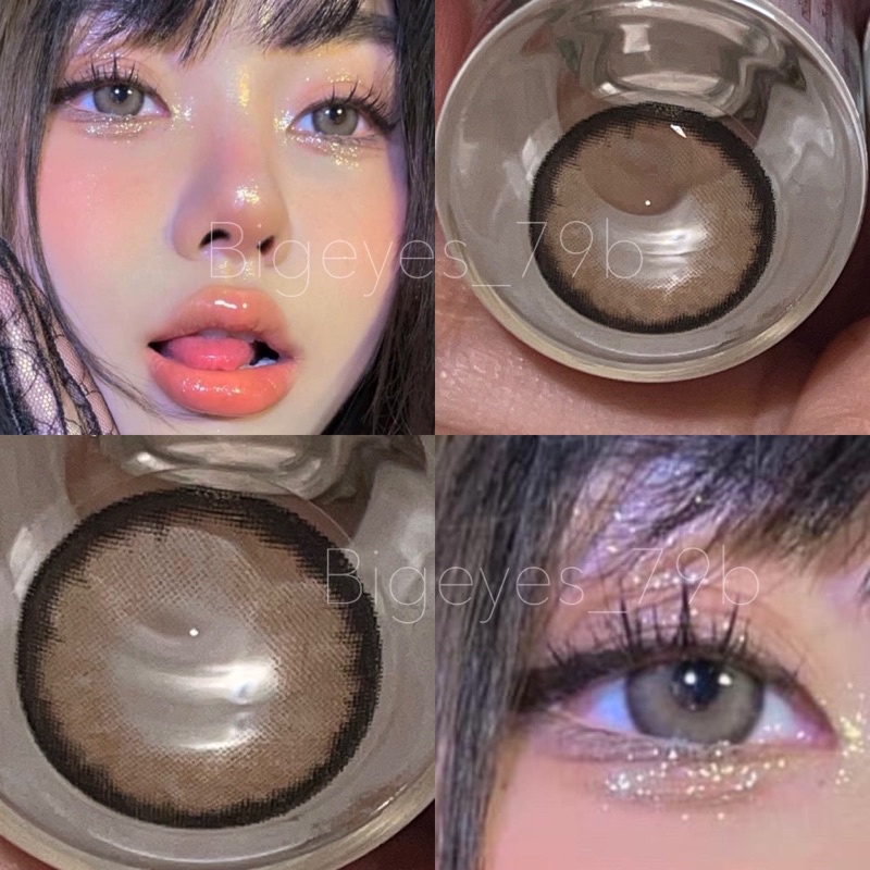 Brown ขนาดตาโต (Bigeyes) กรองแสง uv จดทะเบียนถูกต้อง คอนแทคเลนส์สัญชาติเกาหลี