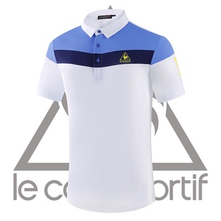 Le Coq Sportif เสื้อยืดโปโล แขนสั้น ระบายอากาศ สําหรับผู้ชาย เหมาะกับการเล่นกีฬากอล์ฟ LCS225744186