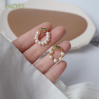 Lacyes เครื่องประดับต่างหูแม่เหล็กทรงกระดูกสําหรับผู้หญิง 1 ชิ้น