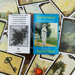 การ์ดทาโรต์ โฮโลแกรม Lenormand ภาษาอังกฤษ รุ่นลึกลับ