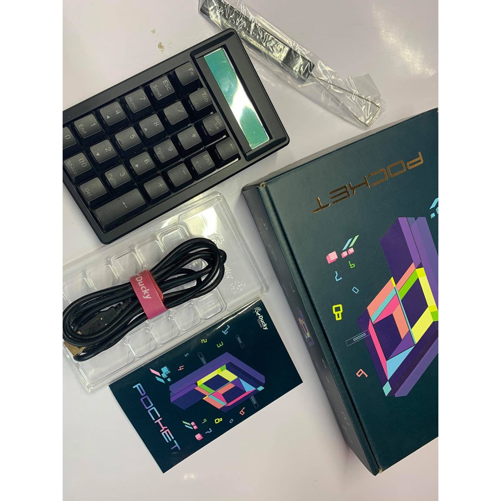 NUMERIC KEYPAD (แป้นพิมพ์ตัวเลข) DUCKY POCKET RGB (CHERRY MX BLUE