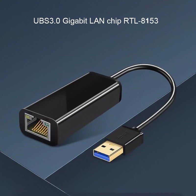 USB 3.0 อะแดปเตอร์อีเธอร์เน็ตการ์ดเครือข่าย USB RJ45 1000Mbps Lan RTL8153 สําหรับ Win7/Win8/Win10 สํ