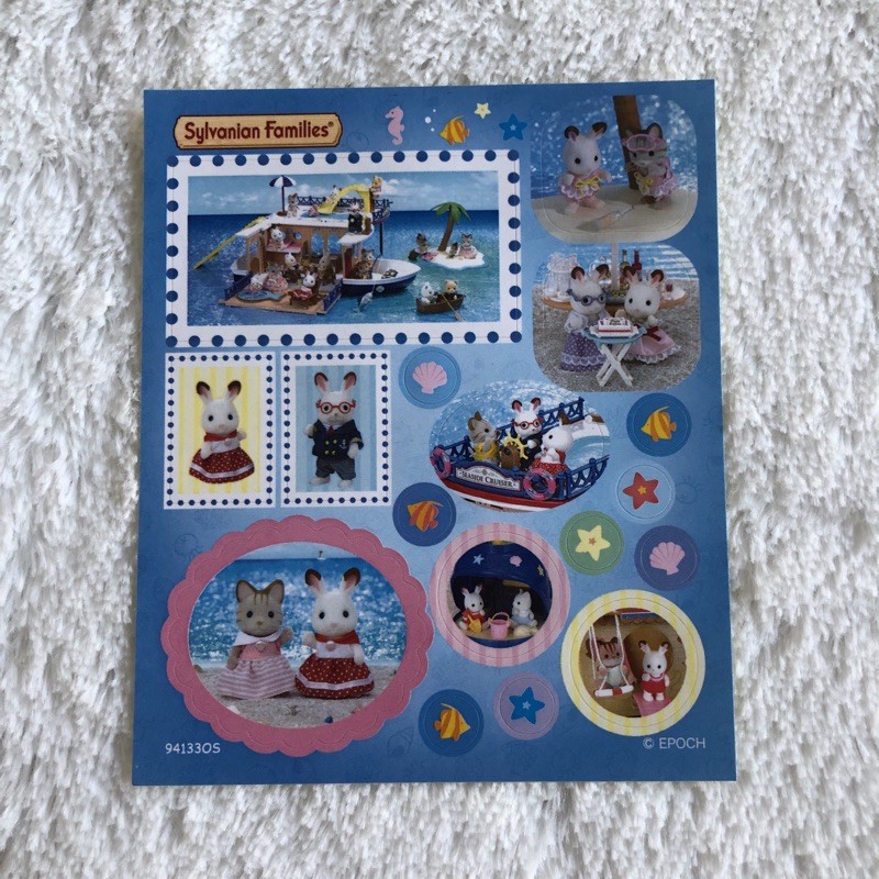 Sylvanian Families Sticker Type 2 Sea Theme ต้นฉบับโดย Epoch by Jekistore