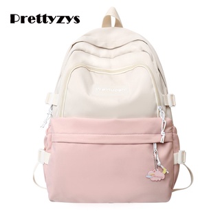 School Backpack Prettyzys 2022 Korean Large capacity 14 inch For Teenage Girl