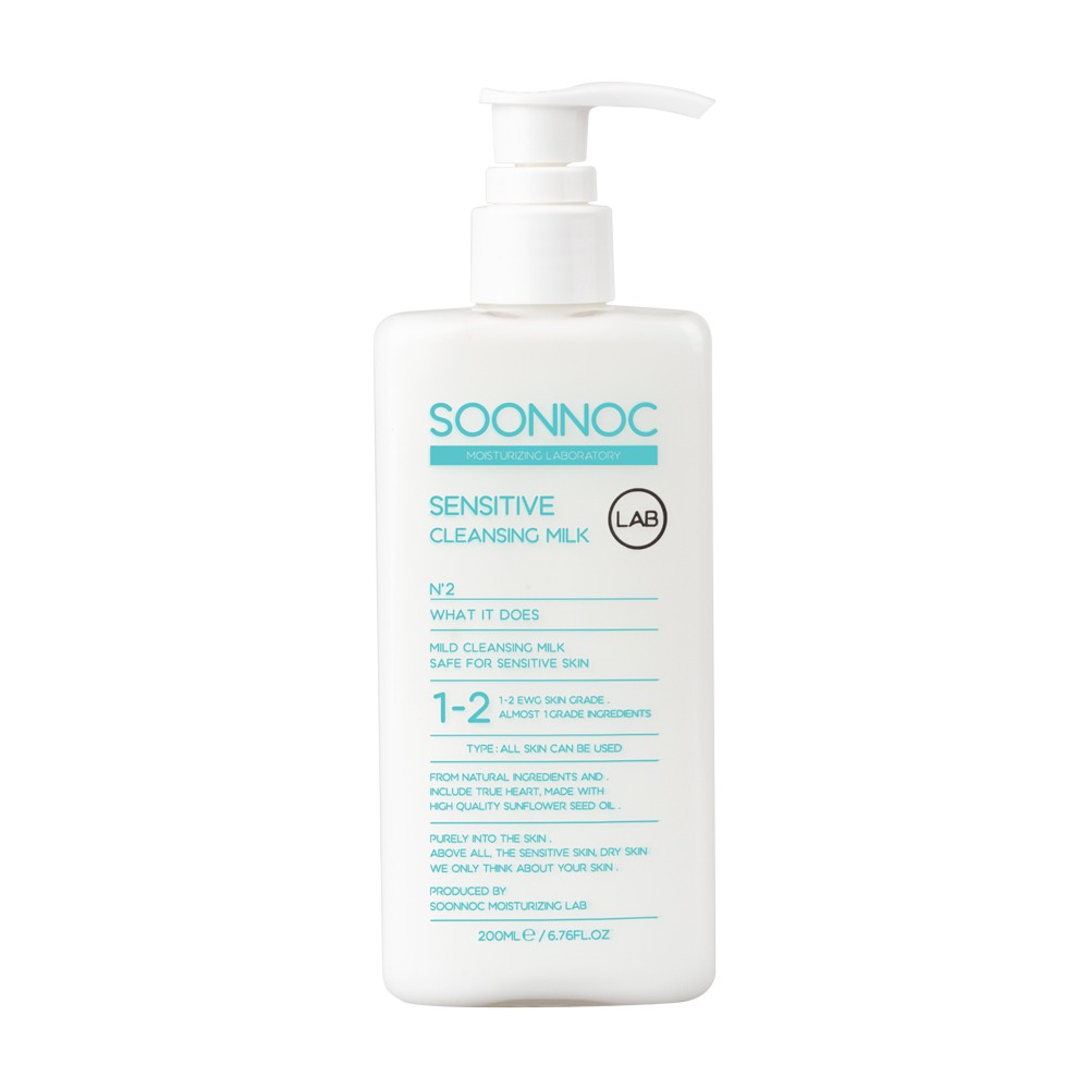 Soonnoc Sensitive Cleansing Milk 200ml